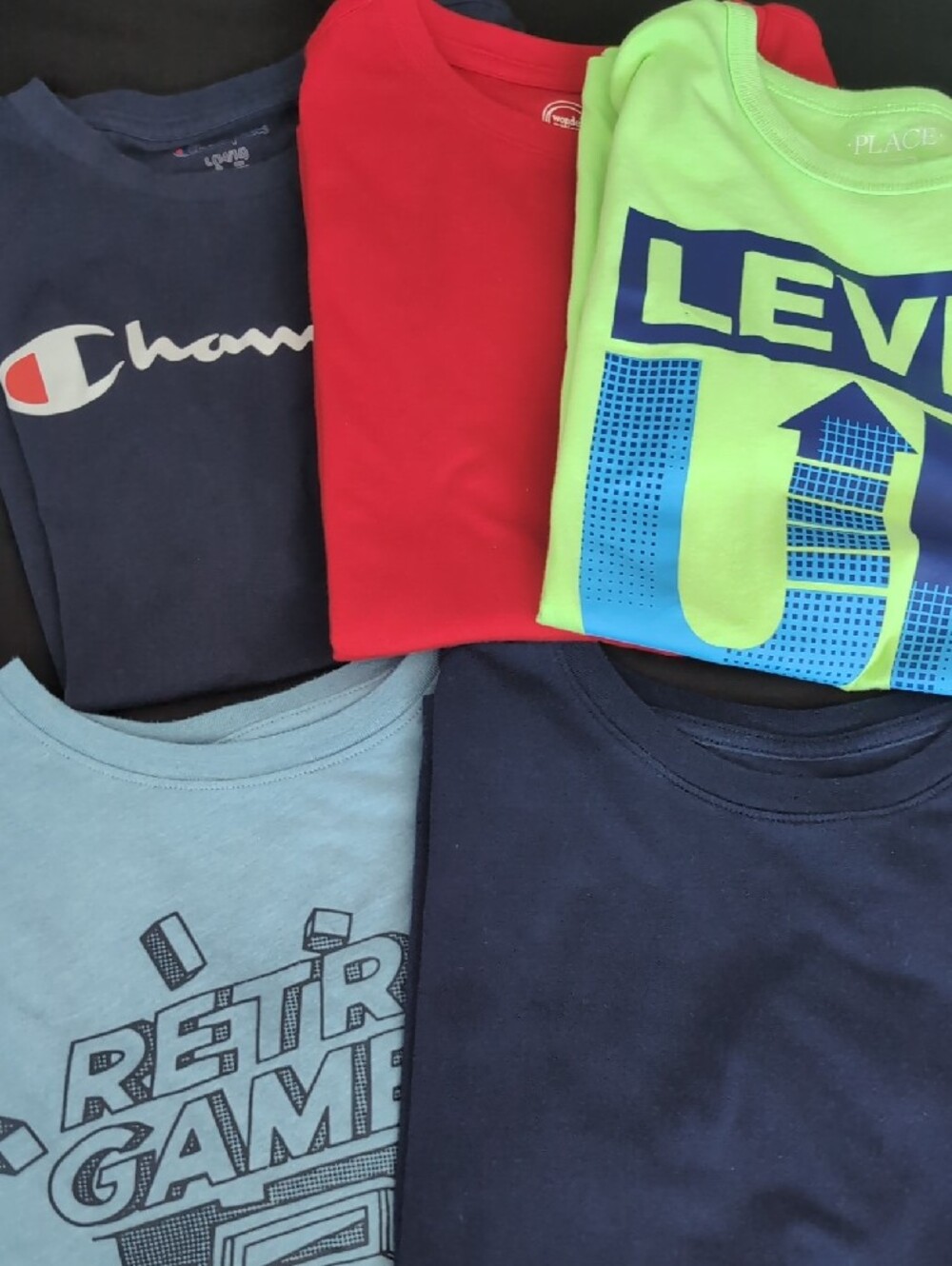 Mixed Boy's Tee Pack - Multi-Color Casual Shirts 15 Piece. - Picture 2 of 9